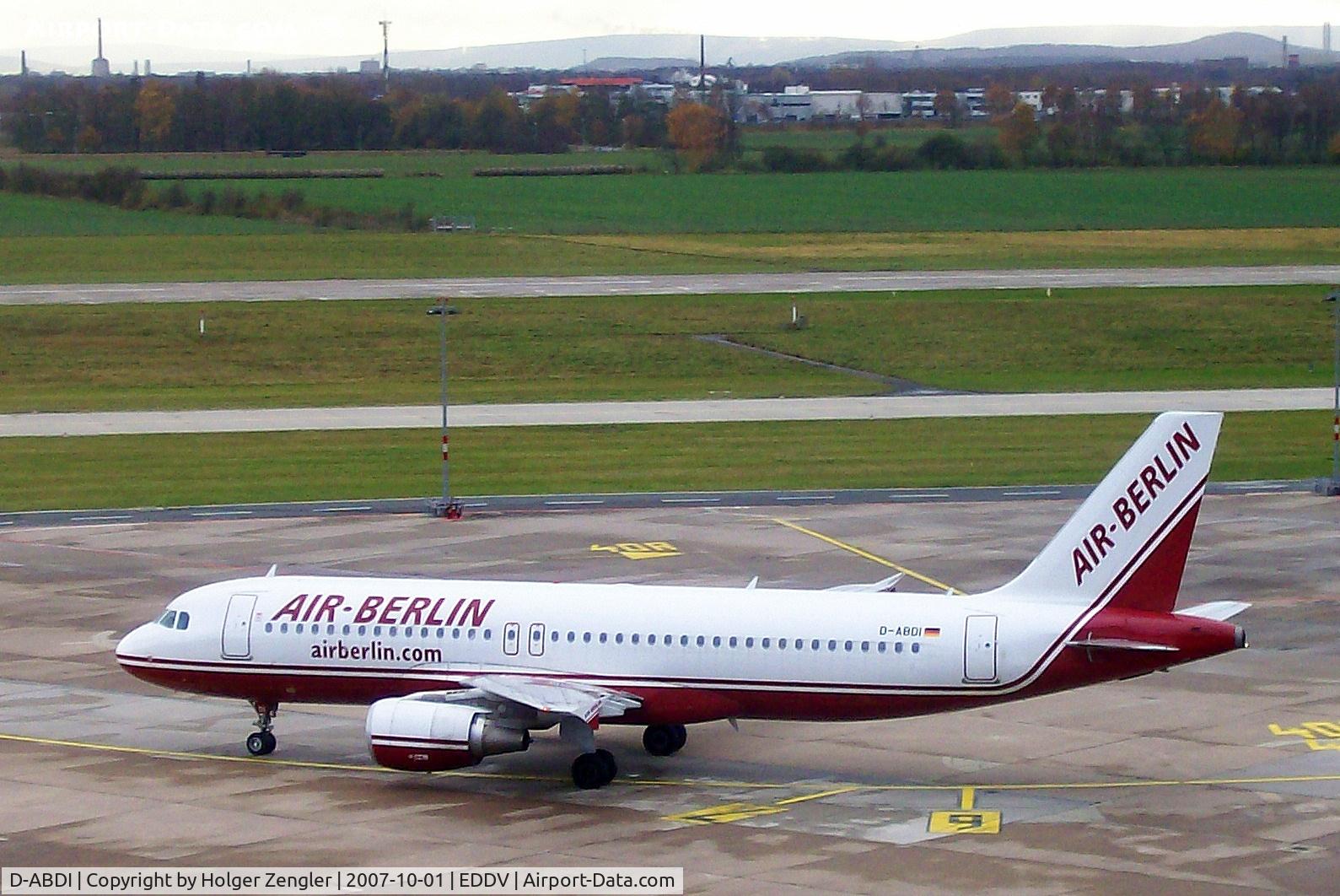 D-ABDI, 2006 Airbus A320-214 C/N 2853, On the way to park position