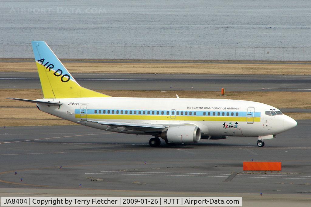 JA8404, 1995 Boeing 737-54K C/N 27381, Air Do B737 at Haneda