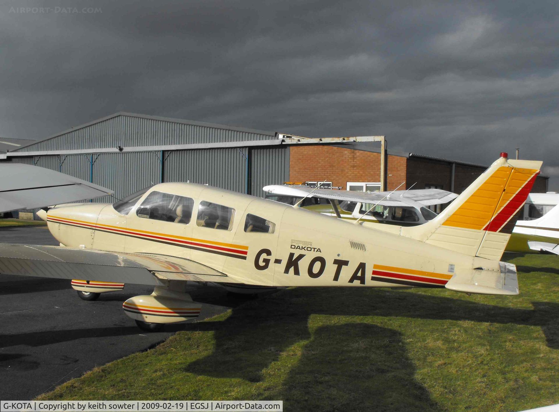 G-KOTA, 1980 Piper PA-28-236 Dakota C/N 28-8011044, Present for maintenance