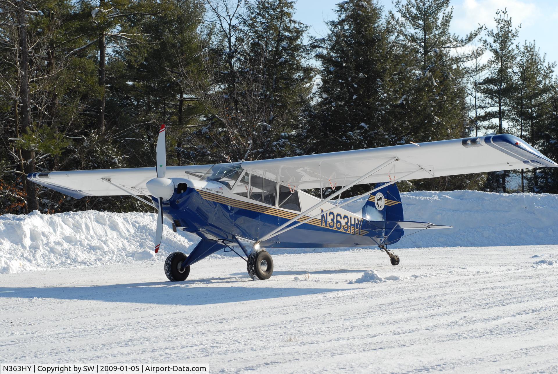 N363HY, 2006 Aviat A-1B Husky C/N 2352, Winter runway