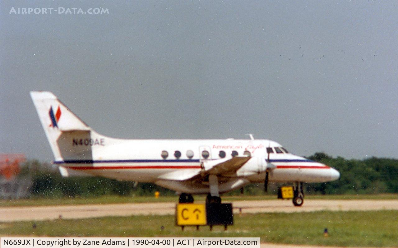 N669JX, 1985 British Aerospace BAe Jetstream 3101 C/N 669, Noted as N409AE - American Eagle at Waco, TX