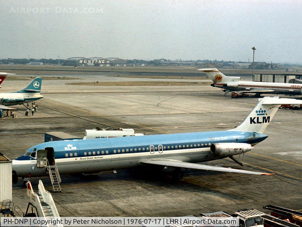 PH-DNP, 1968 McDonnell Douglas DC-9-33F C/N 47194, In service with KLM Royal Dutch Airlines as seen at London Heathrow in the Summer of 1976 - named 