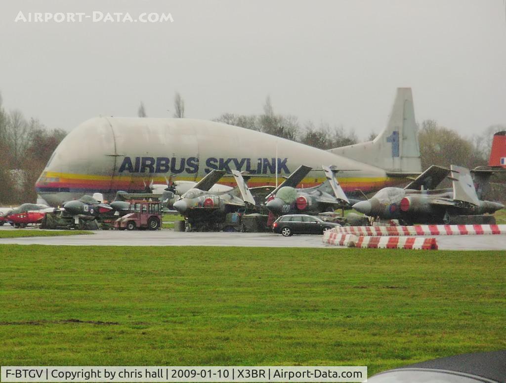 F-BTGV, Aero Spacelines 377SGT Super Guppy Turbine C/N 0001, Aero Spacelines 377SGT Super Guppy Turbine preserved at Bruntingthorpe