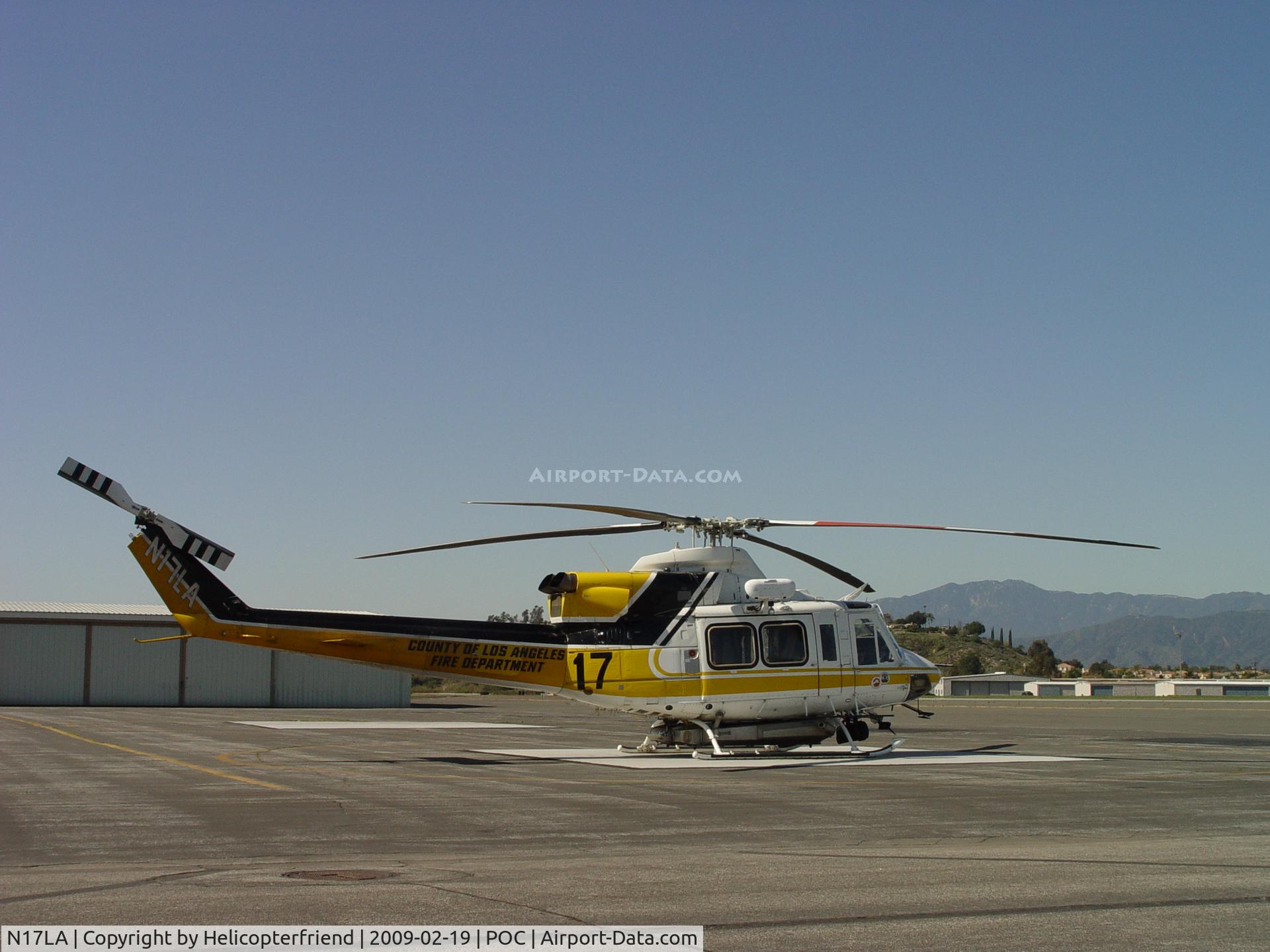 N17LA, 1992 Bell 412 C/N 36044, Parked on pad at Eagle Helicopters