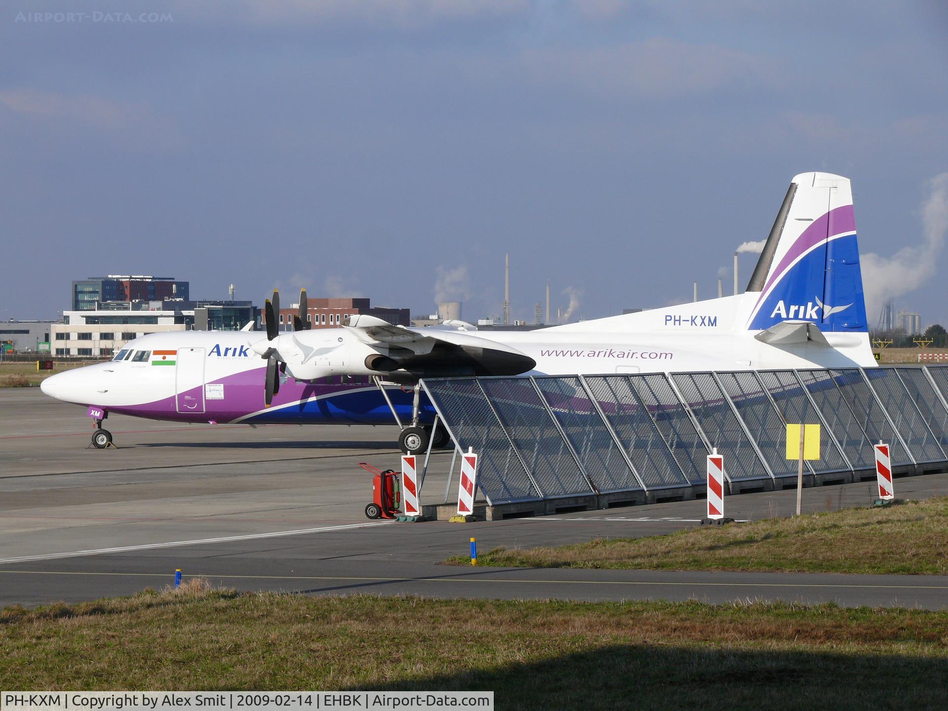 PH-KXM, 1992 Fokker 50 C/N 20252, Fokker F27-050 Friendship PH-KXM Arikair operated by Denim Air