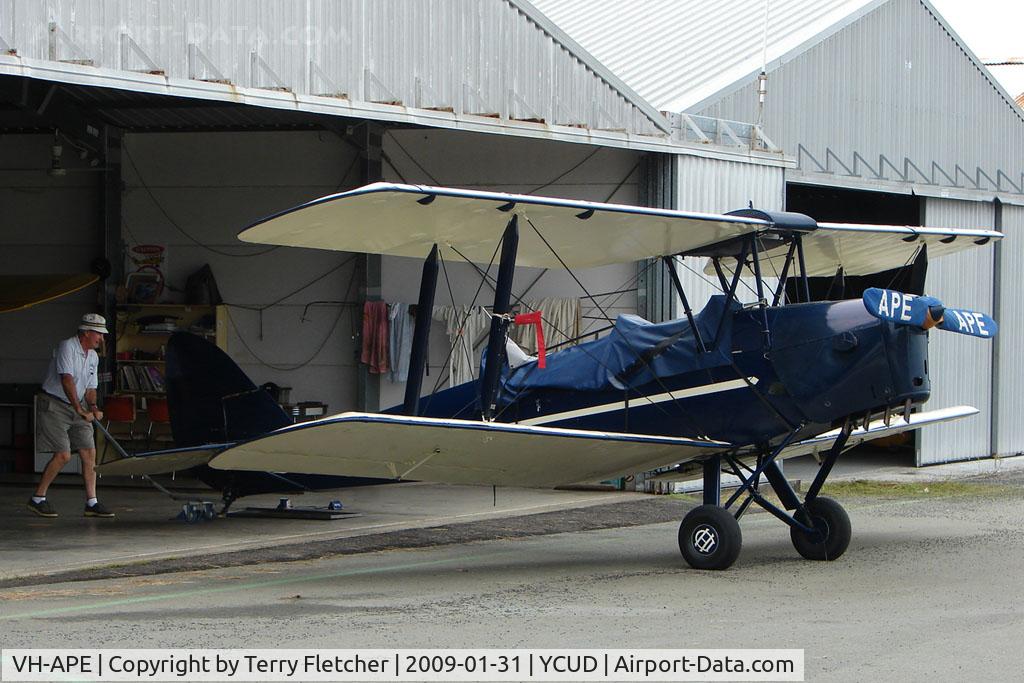 VH-APE, 1940 De Havilland Australia DH-82A Tiger Moth C/N DHA219, Vintage Tiger Moth at Caloundra