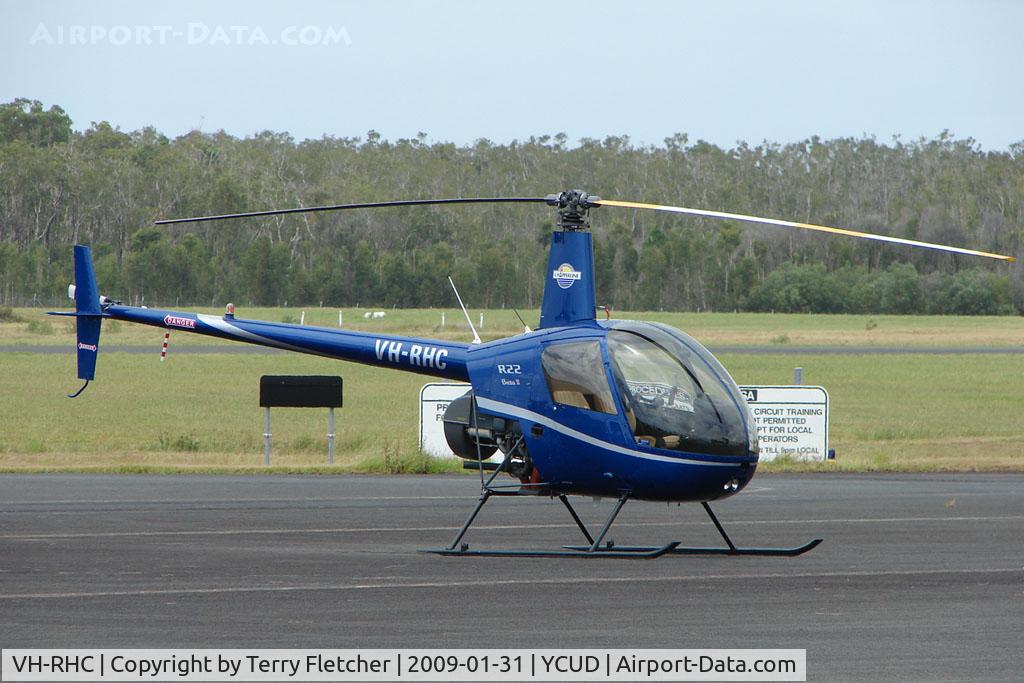 VH-RHC, Robinson R22 BETA C/N 4310, These marks now worn by Robinson R22 Beta c/n 4310 at Caloundra