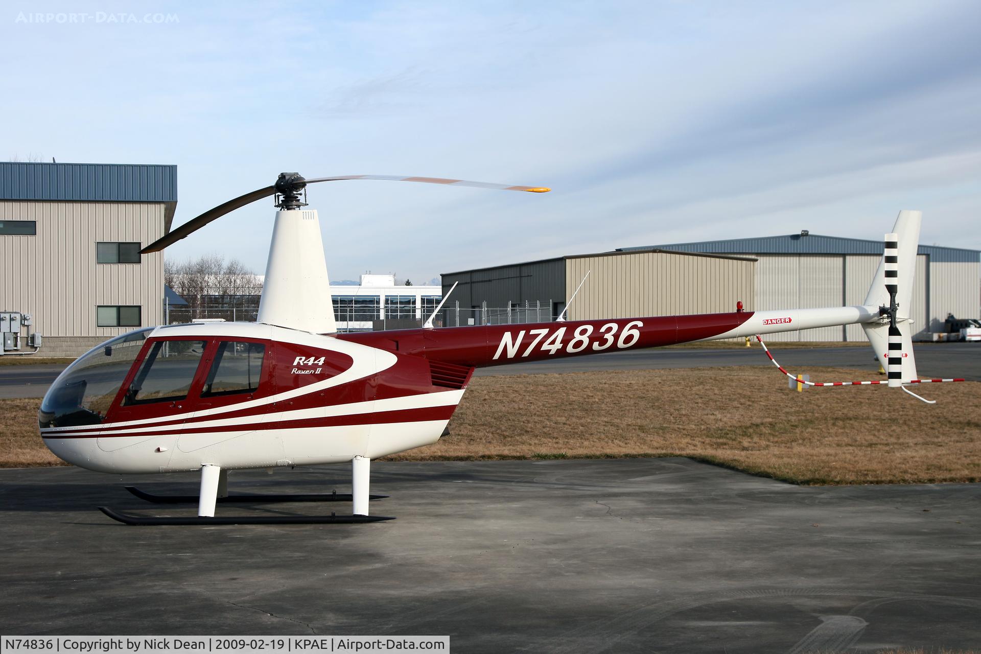 N74836, 2005 Robinson R44 II C/N 10981, KPAE