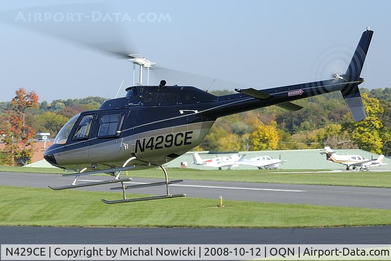 N429CE, Bell 206B JetRanger C/N 2806, N429CE after Rotorfest 2008.