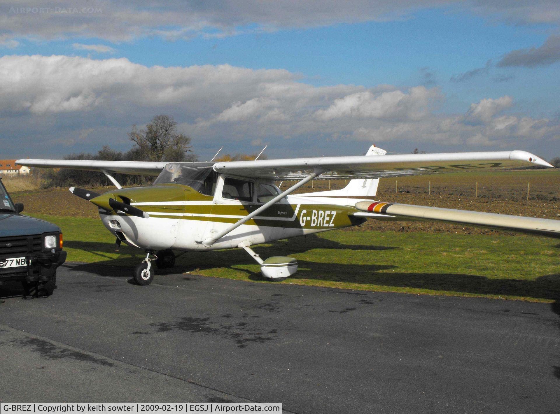 G-BREZ, 1976 Cessna 172M Skyhawk C/N 172-66742, Outside the maintenance Hangar