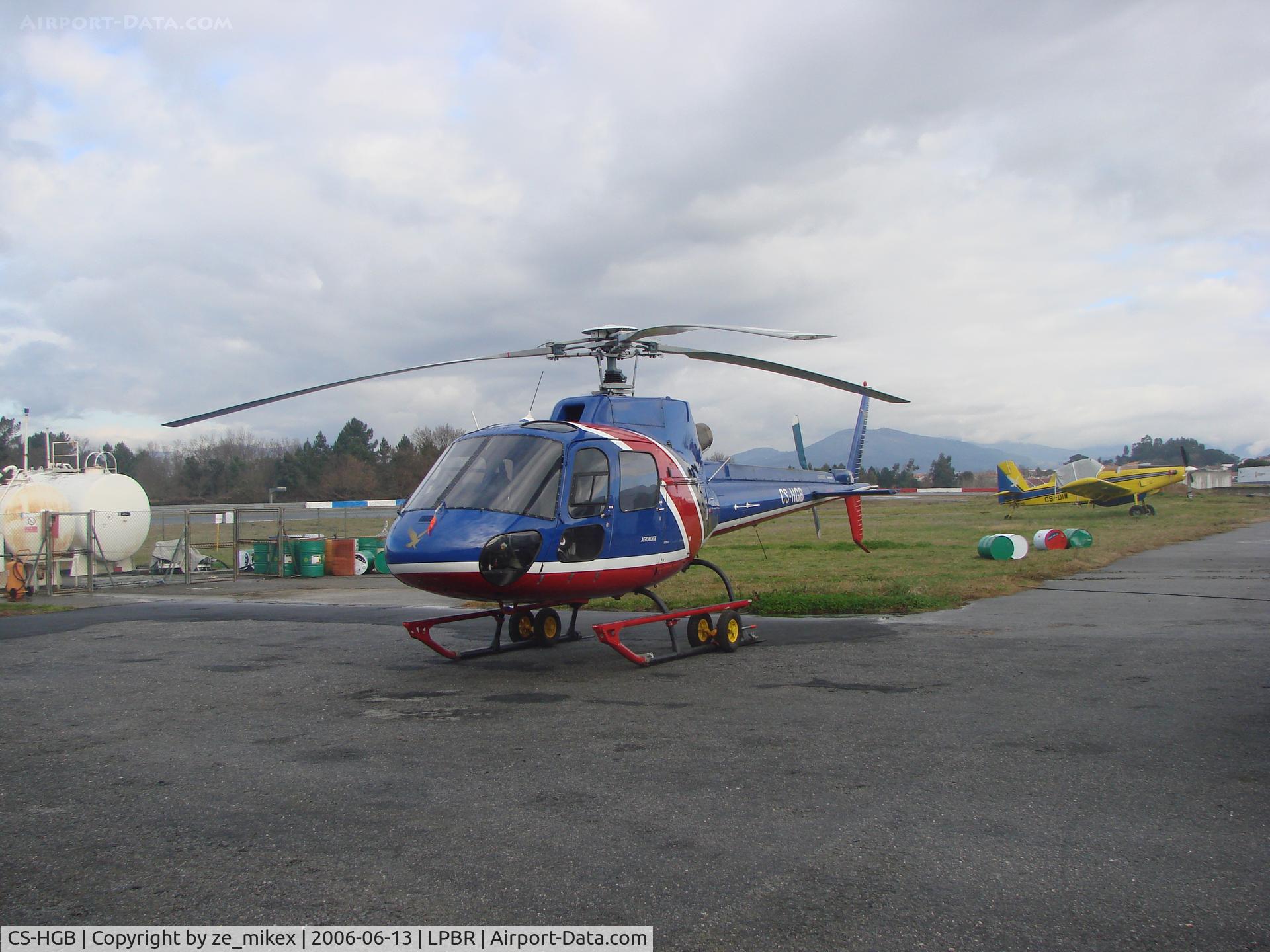 CS-HGB, Aérospatiale AS-350B-2 Ecureuil C/N 3881, an eucureil from aeronorte at Braga, Portugal