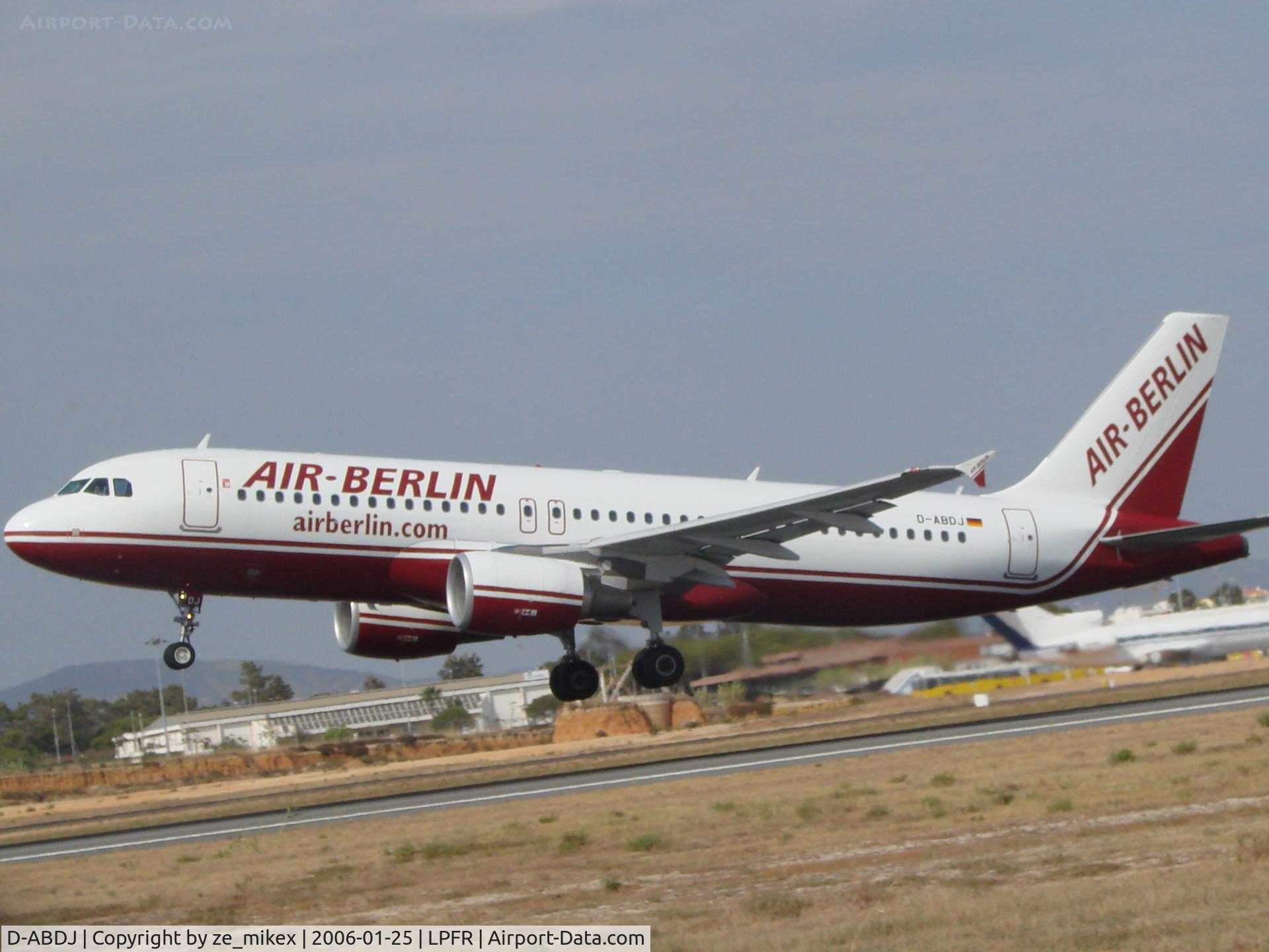 D-ABDJ, 2006 Airbus A320-214 C/N 2865, airbus from airberlin at Faro airport