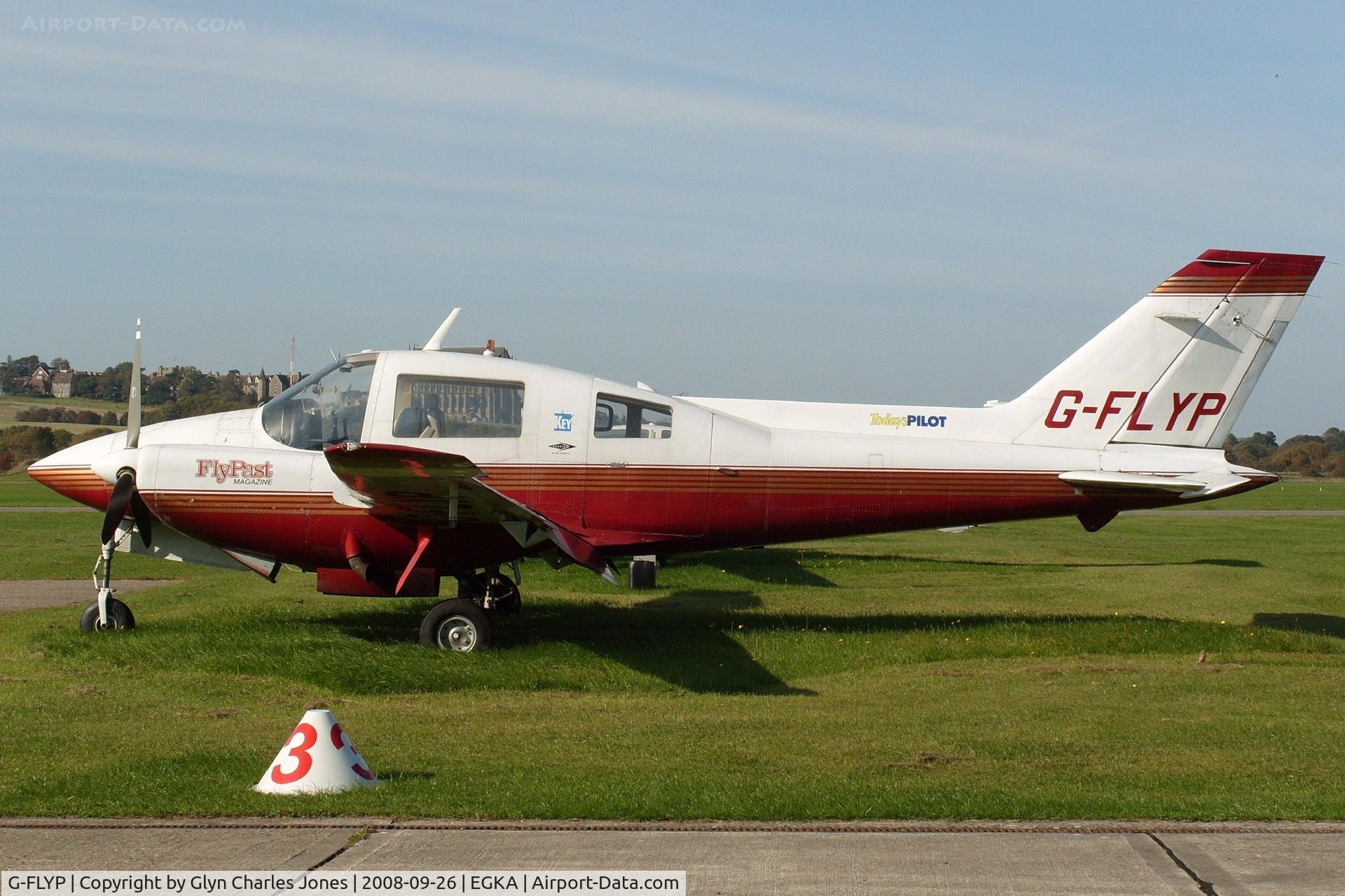 G-FLYP, 1967 Beagle B-206 Series 2 C/N B058, This old girl enjoying the autumn afternoon sunshine. 'FlyPast Magazine' titles on engine cowling. Previously N40CJ and G-AVHO. Owned by Key Publishing (Holdings) Ltd.