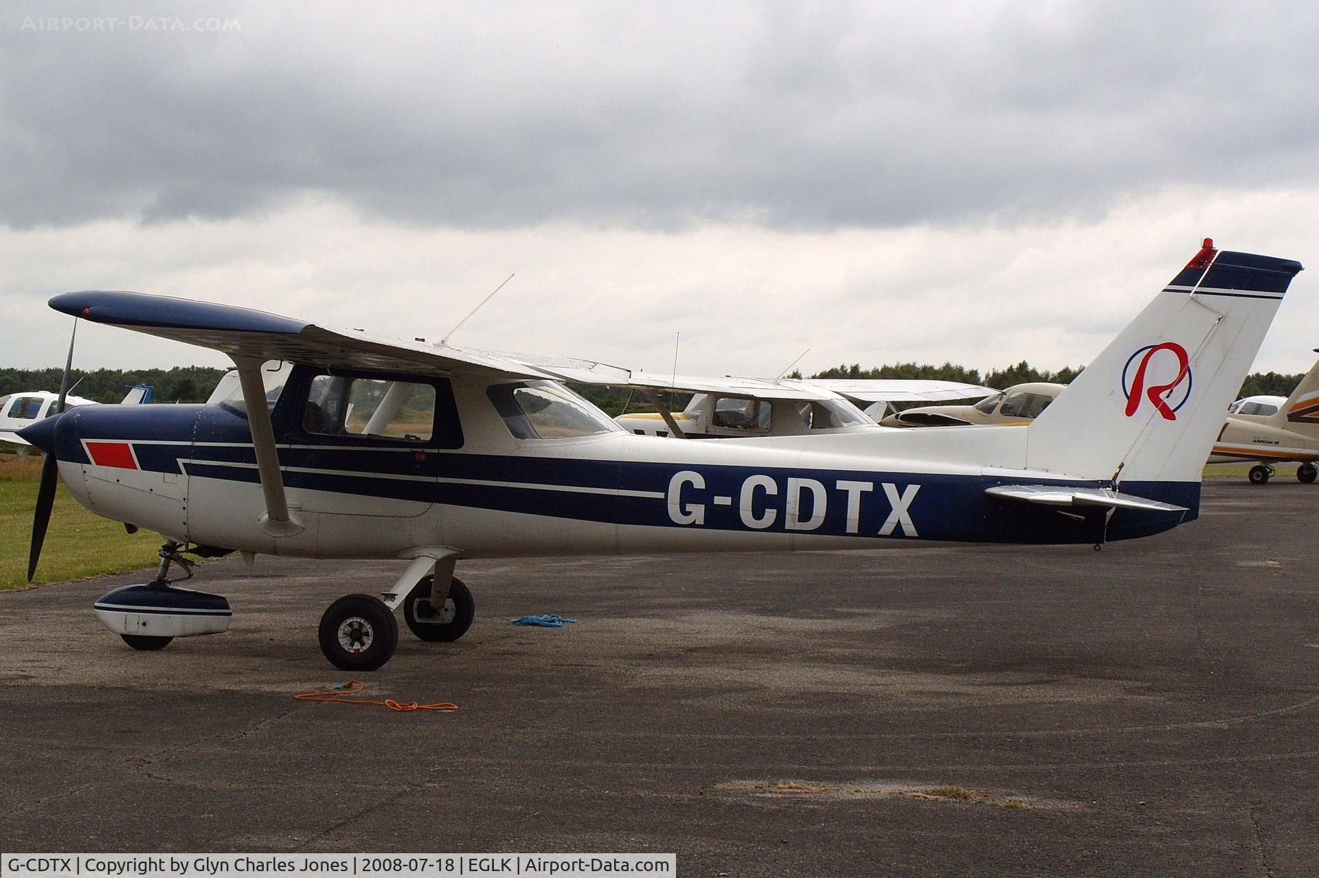 G-CDTX, 1979 Reims F152 C/N 1662, Previously D-EERU. Operated by Redhill Aviation.