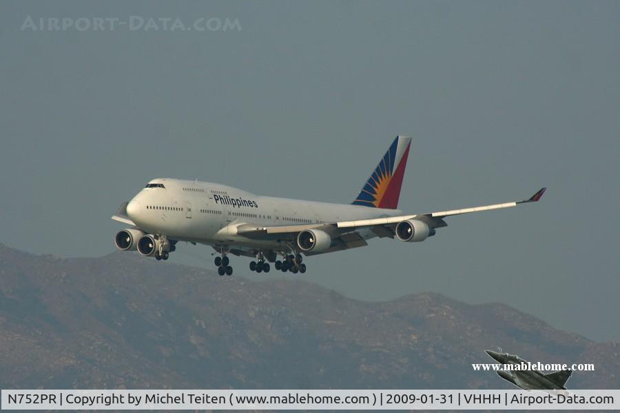 N752PR, 1993 Boeing 747-4F6 C/N 27262, Philippines Airlines