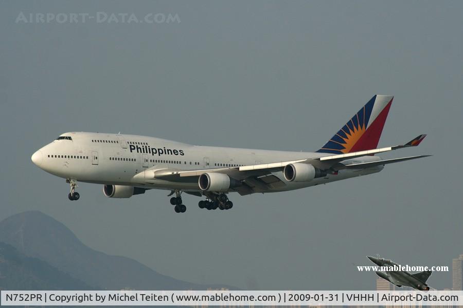 N752PR, 1993 Boeing 747-4F6 C/N 27262, Philippines Airlines