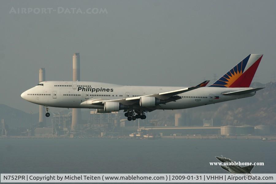 N752PR, 1993 Boeing 747-4F6 C/N 27262, Philippines Airlines