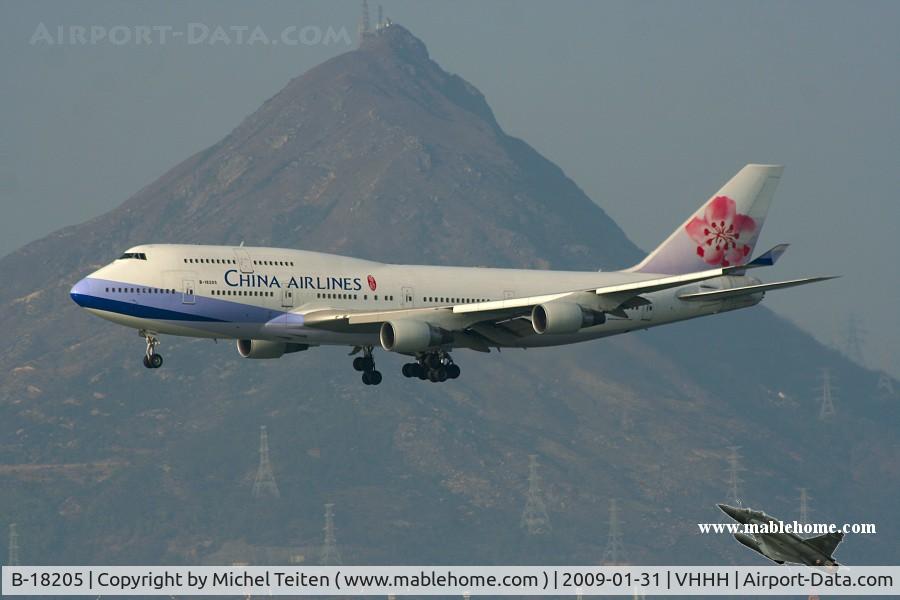 B-18205, Boeing 747-409 C/N 28712, China Airlines