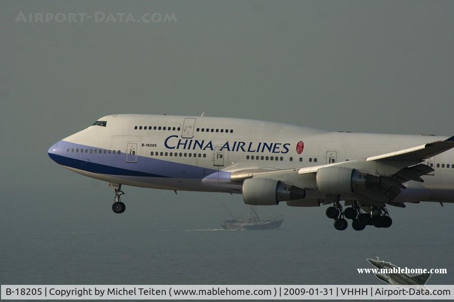 B-18205, Boeing 747-409 C/N 28712, China Airlines
