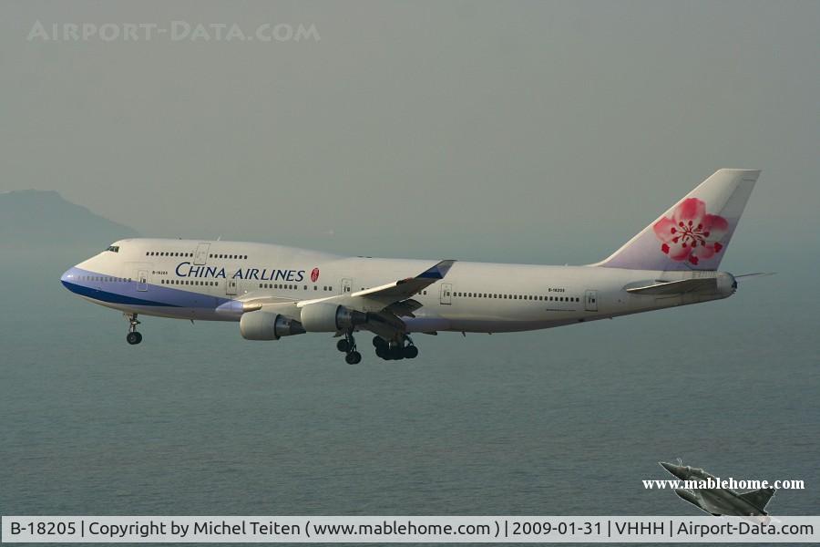 B-18205, Boeing 747-409 C/N 28712, China Airlines