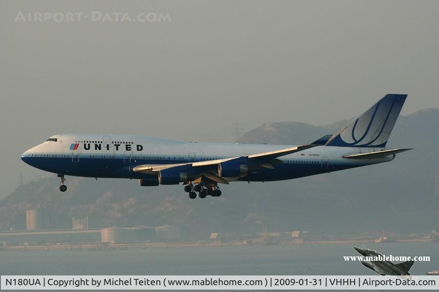 N180UA, 1991 Boeing 747-422 C/N 25224, United Airlines