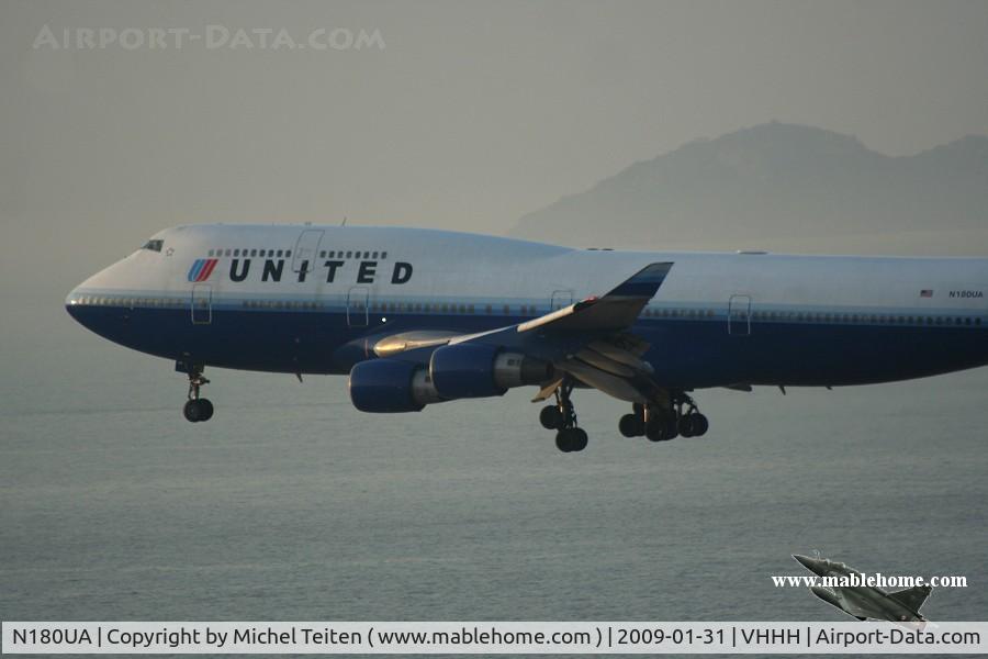 N180UA, 1991 Boeing 747-422 C/N 25224, United Airlines