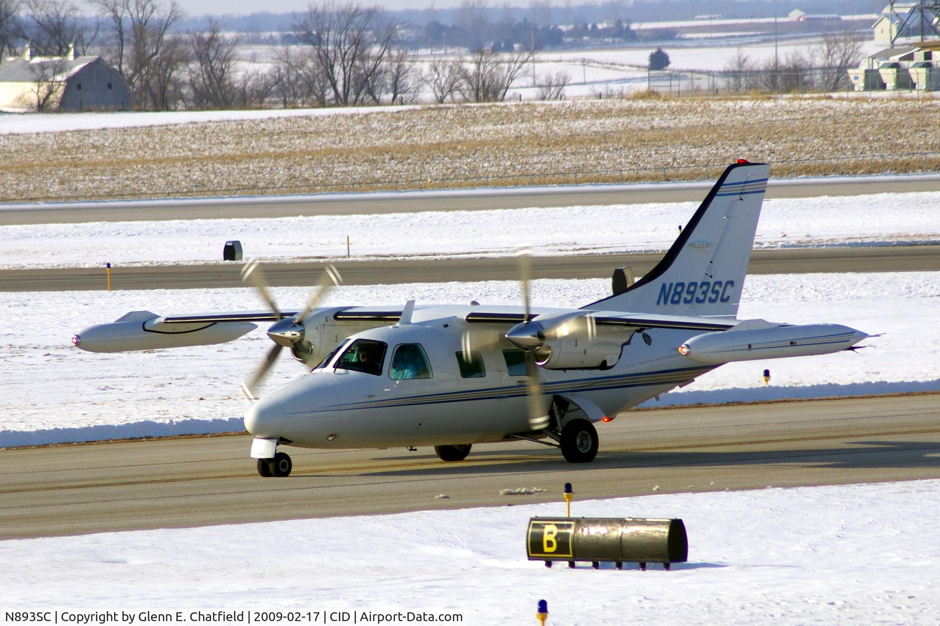 N893SC, 1974 Mitsubishi MU-2B-26A C/N 321SA, Taxiing on Bravo to Landmark