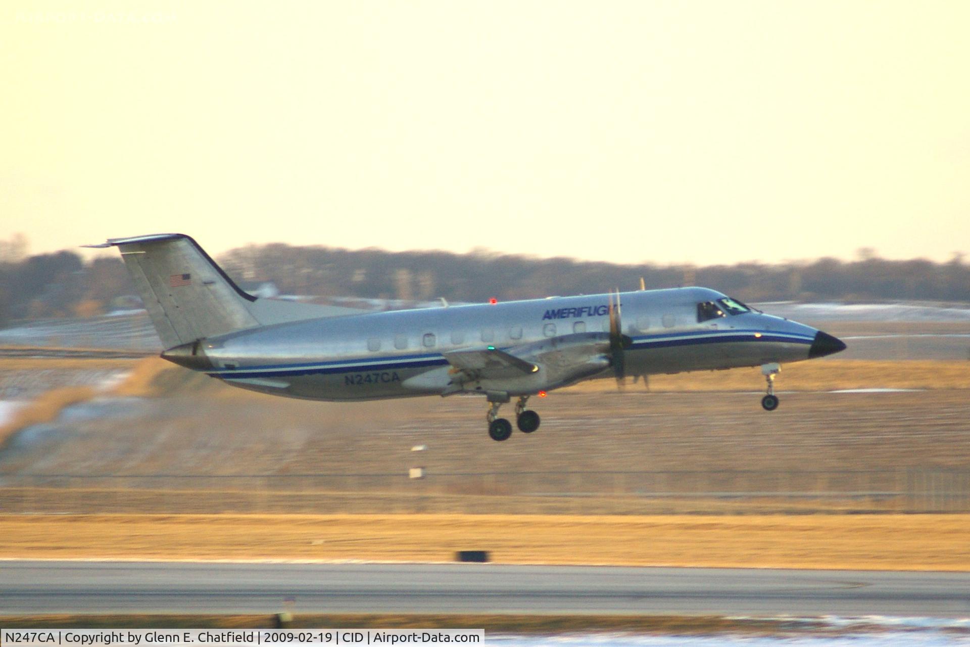 N247CA, 1991 Embraer EMB-120ER Brasilia C/N 120.225, Departing Ruway 27