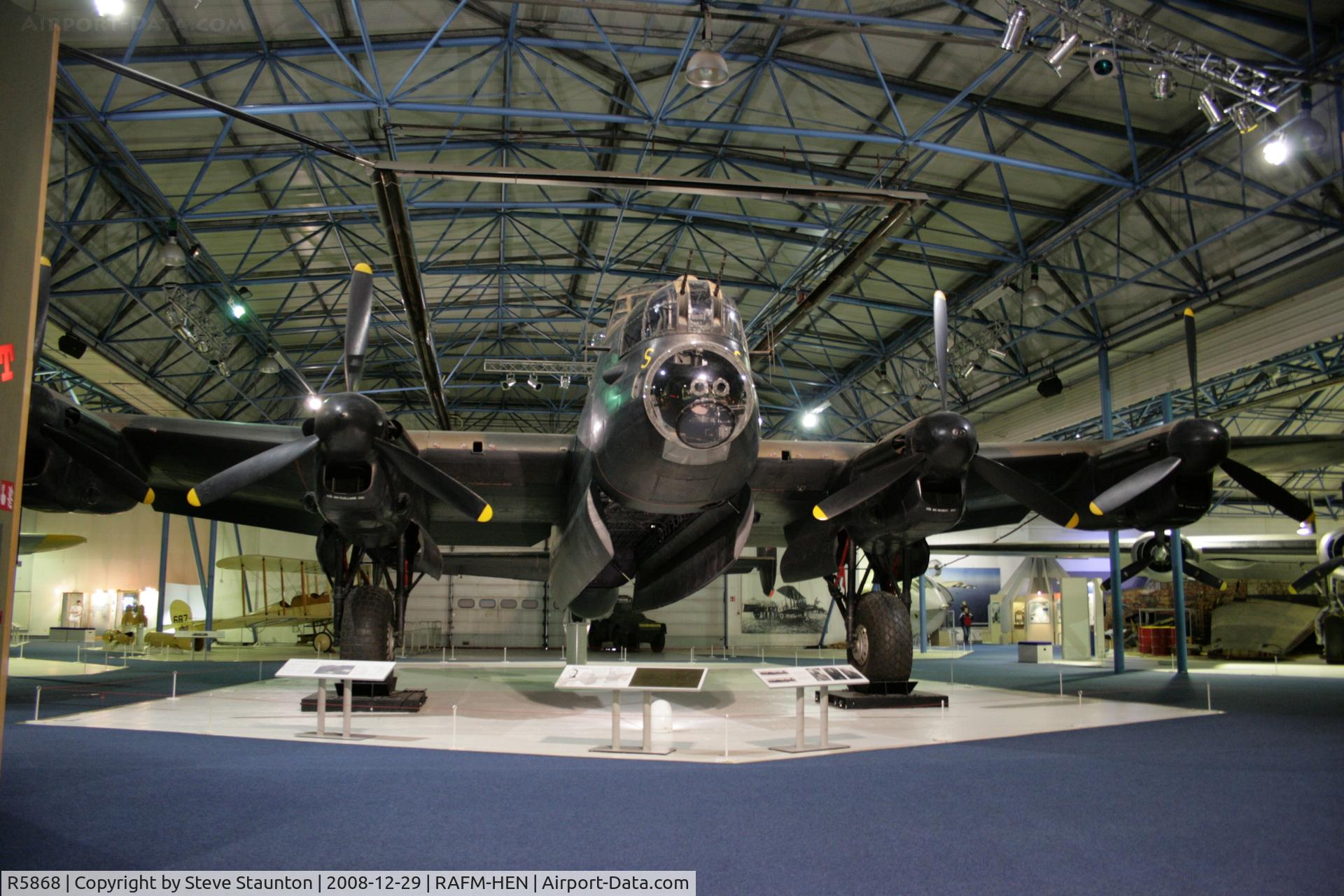 R5868, Avro 683 Lancaster B1 C/N Not found R5868, Taken at the RAF Museum, Hendon. December 2008