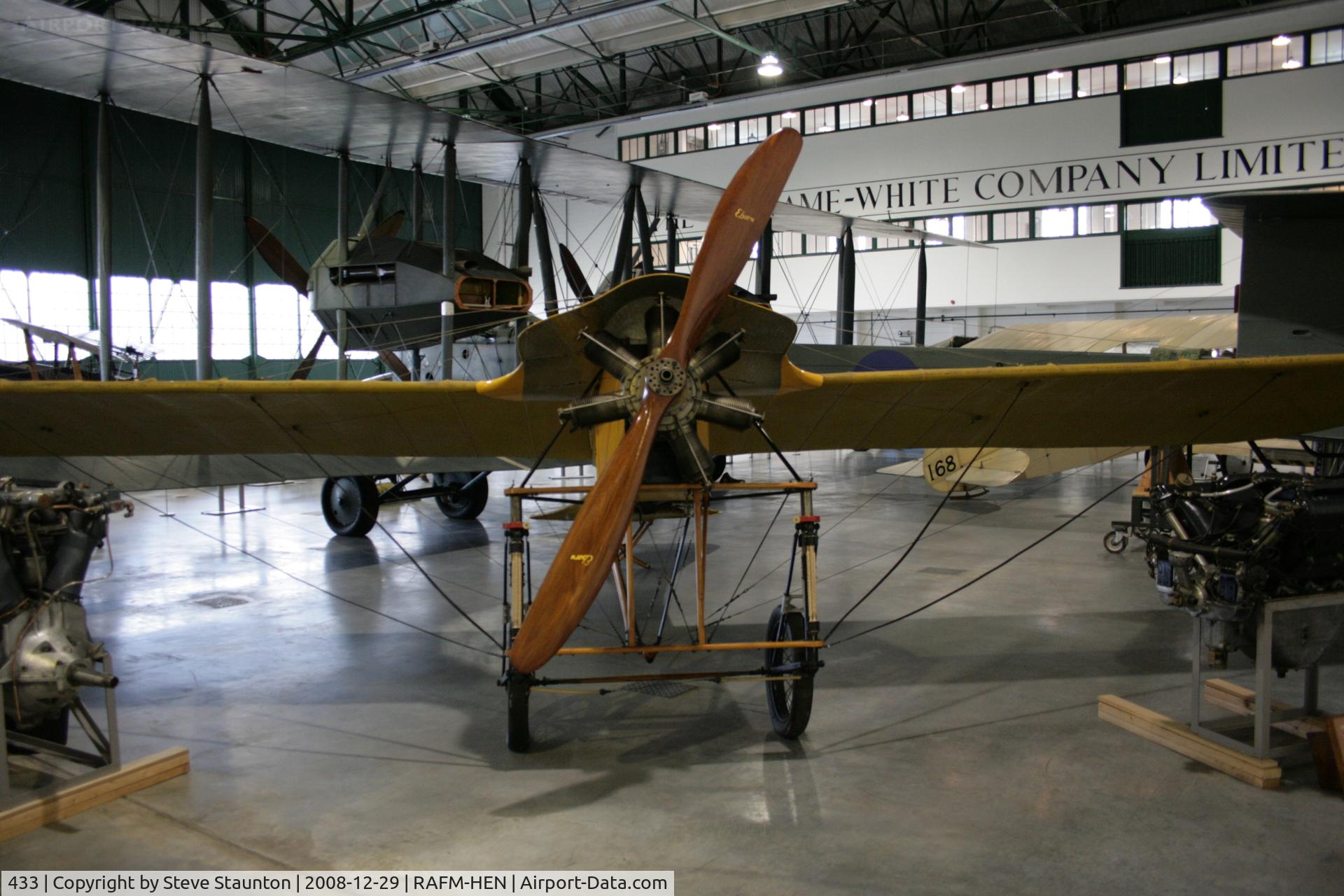 433, Bleriot XXVII C/N Not found 433, Taken at the RAF Museum, Hendon. December 2008
