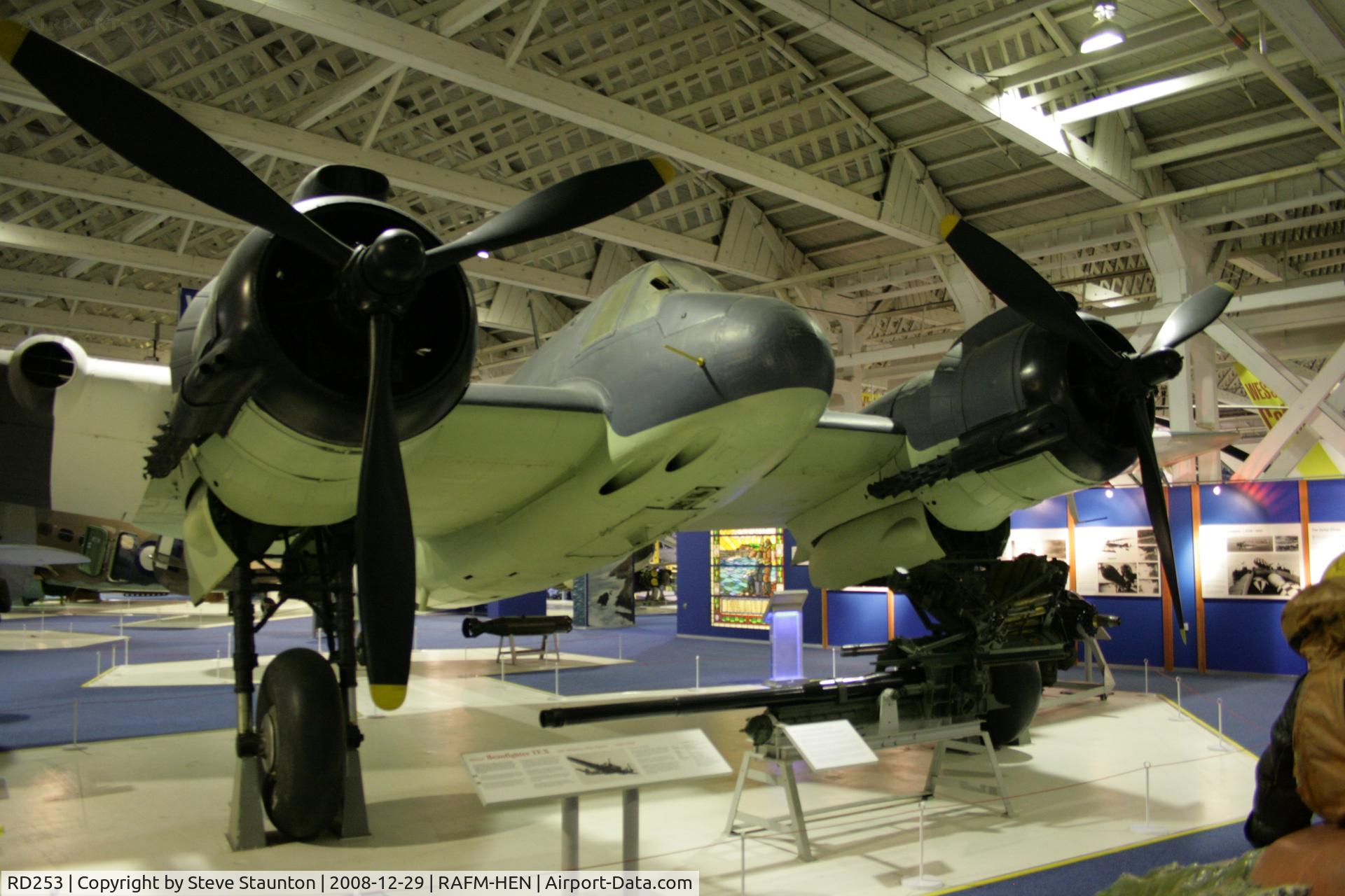 RD253, Bristol Beaufighter TF.X C/N Not found RD253, Taken at the RAF Museum, Hendon. December 2008