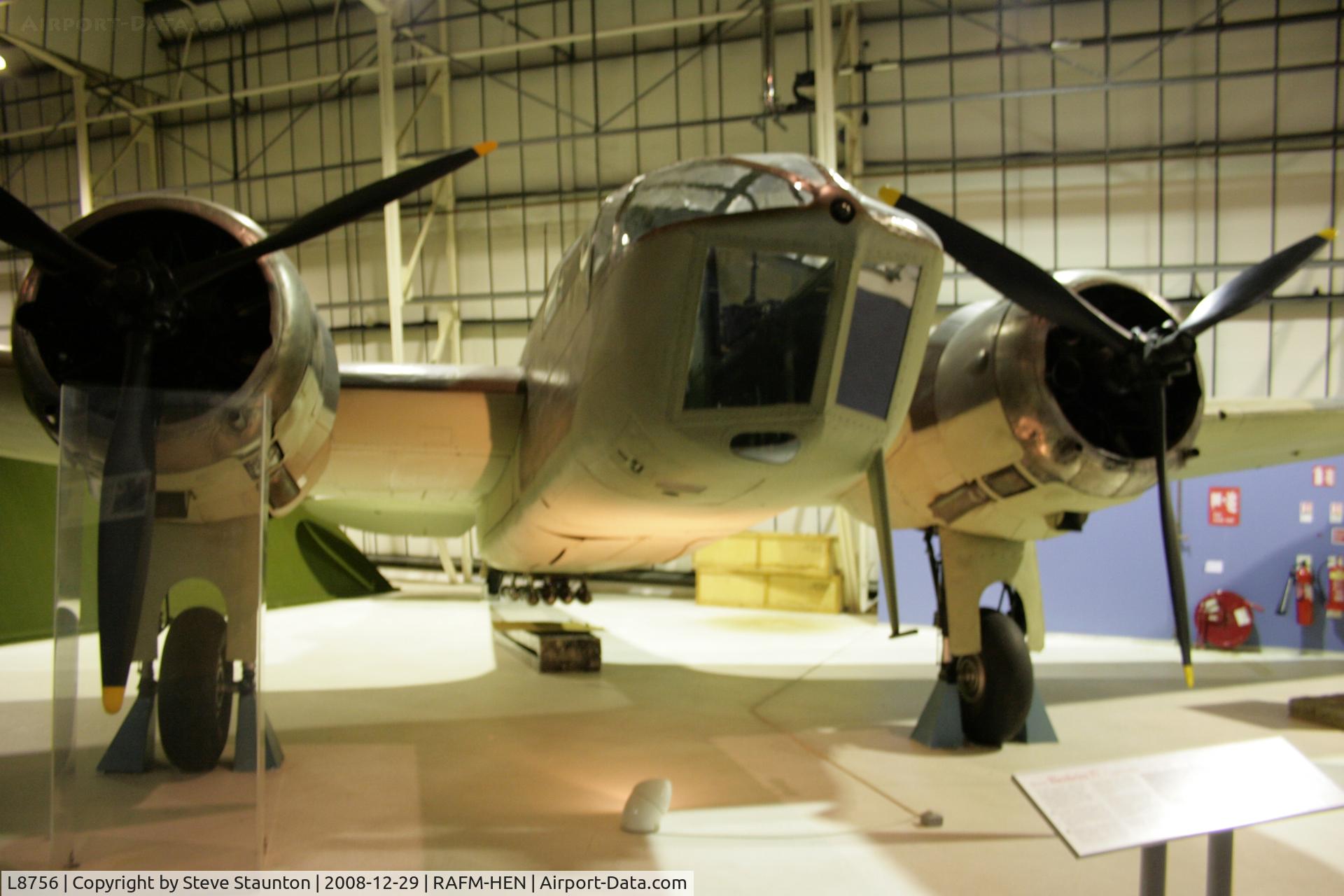 L8756, Bristol 149 Bolingbroke Mk.IVT C/N Not found L8756, Taken at the RAF Museum, Hendon. December 2008