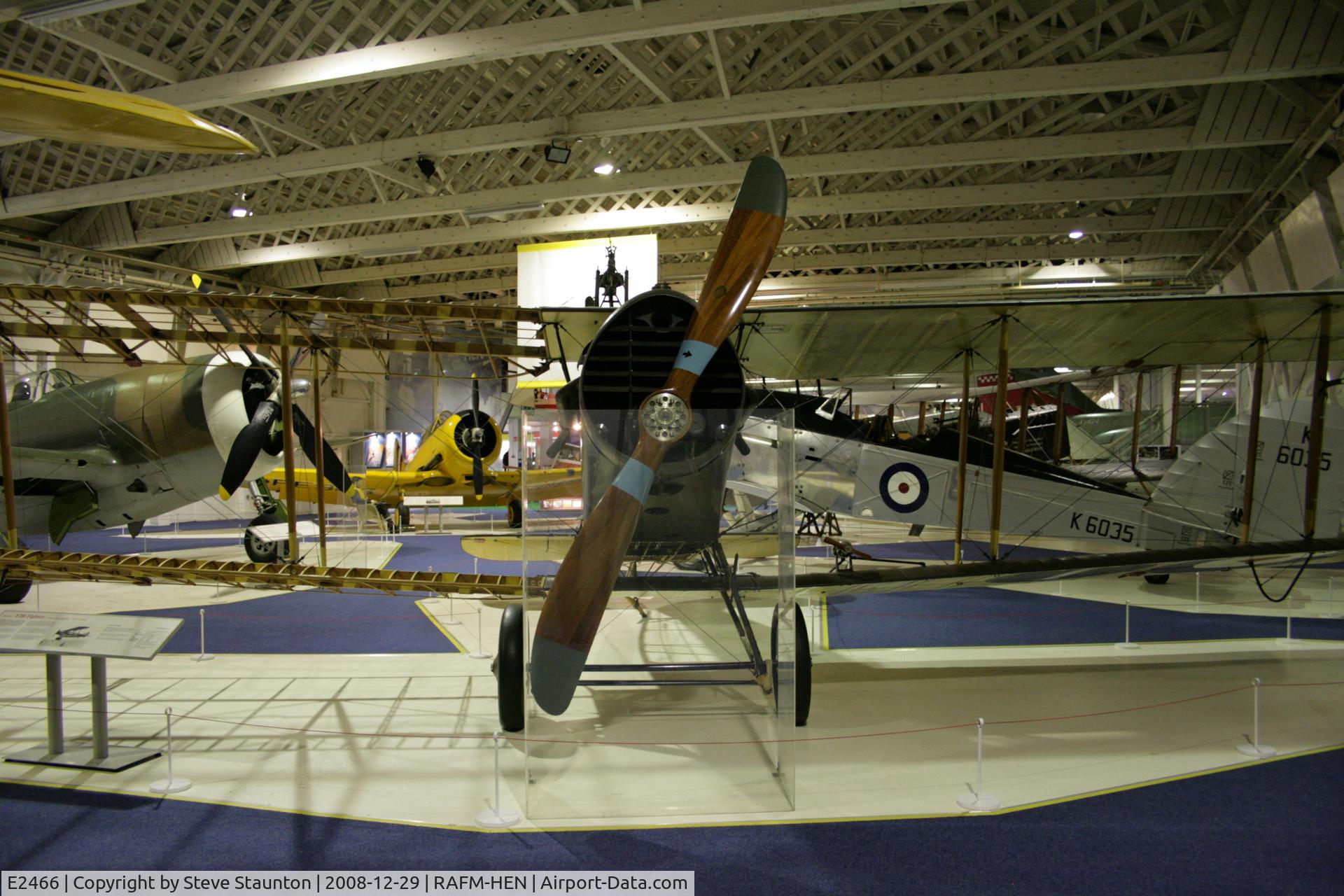 E2466, Bristol F.2B Fighter C/N Composite, Taken at the RAF Museum, Hendon. December 2008