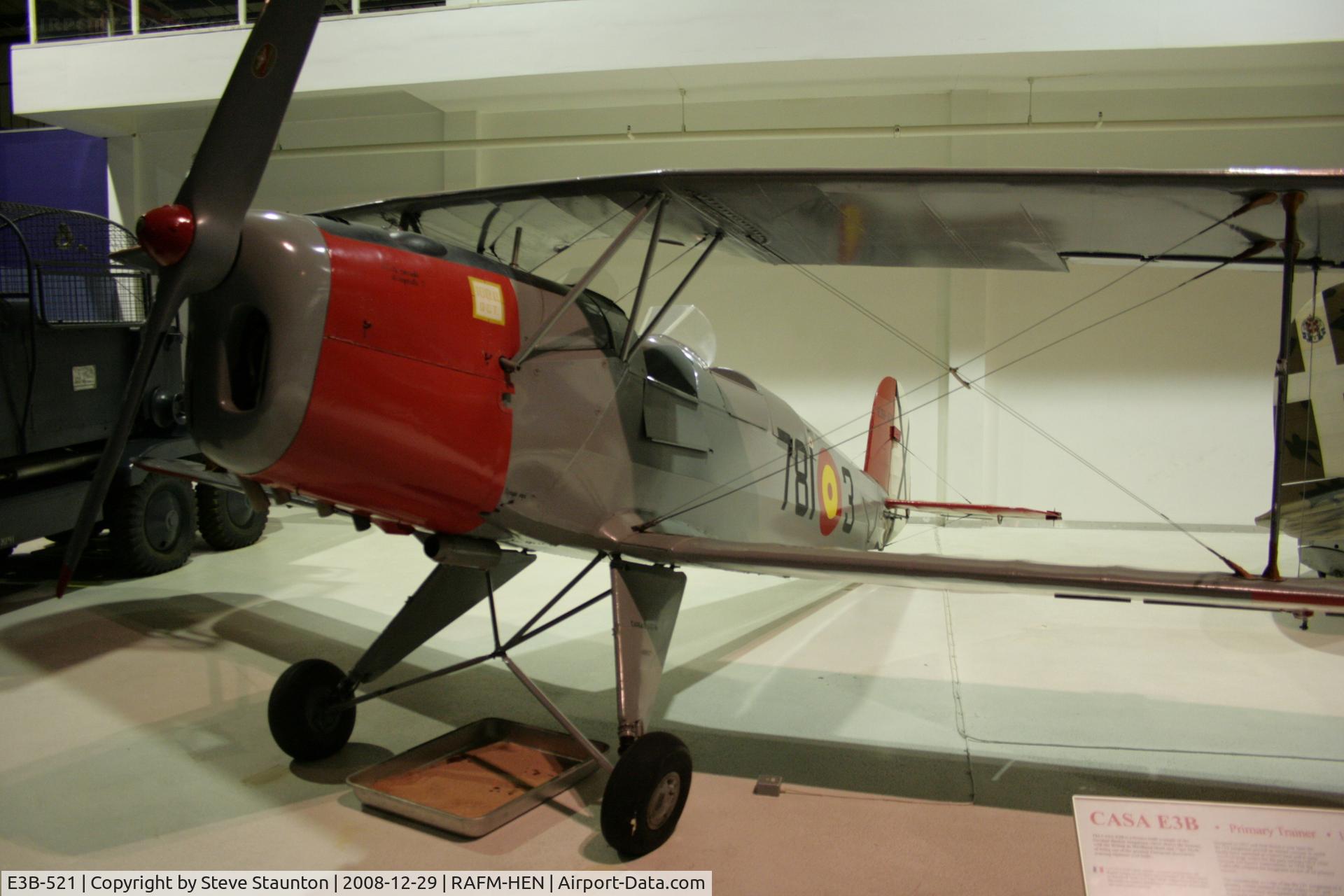 E3B-521, 1956 CASA 1-131E Jungmann C/N 2137, Taken at the RAF Museum, Hendon. December 2008