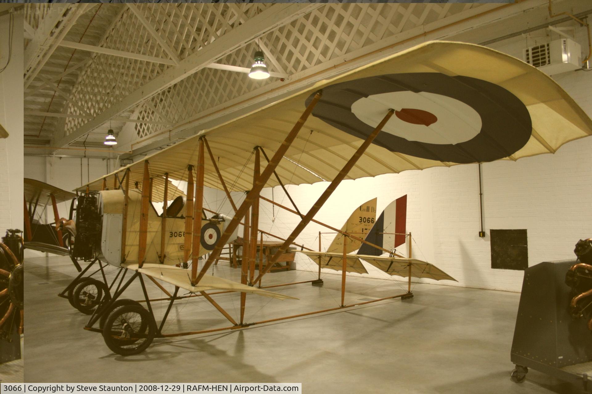 3066, 1914 Caudron G.3 C/N 7487, Taken at the RAF Museum, Hendon. December 2008