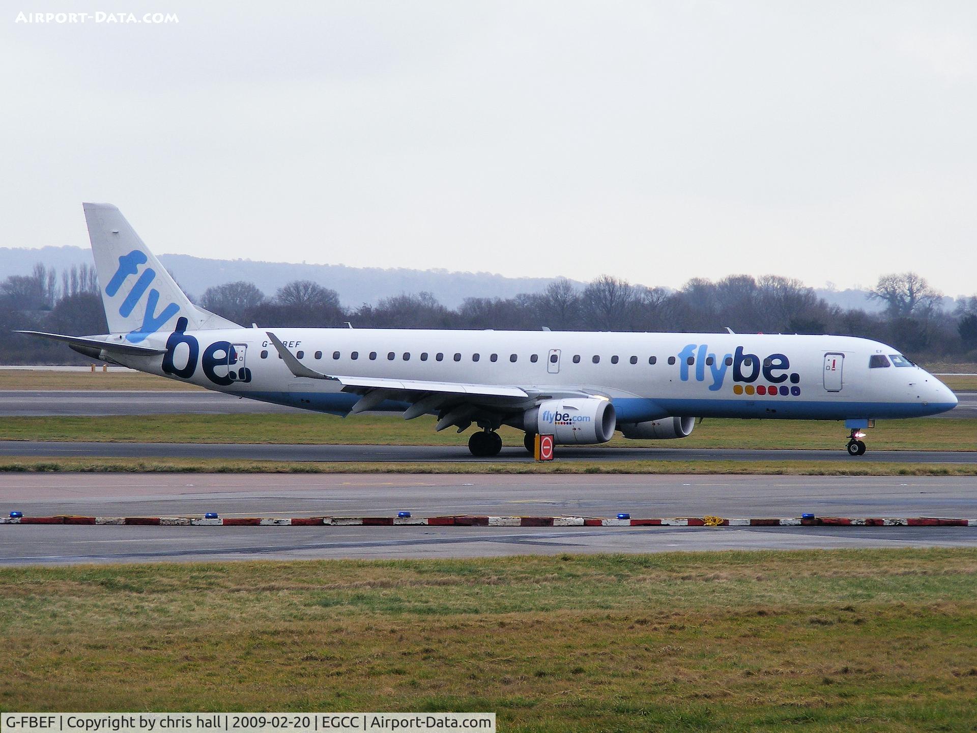 G-FBEF, 2007 Embraer 195LR (ERJ-190-200LR) C/N 19000104, flybe