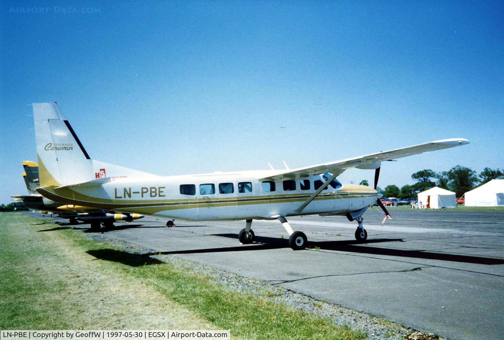 LN-PBE, 1996 Cessna 208B Grand Caravan C/N 208B0587, Attending the 1997 Aerofair at North Weald