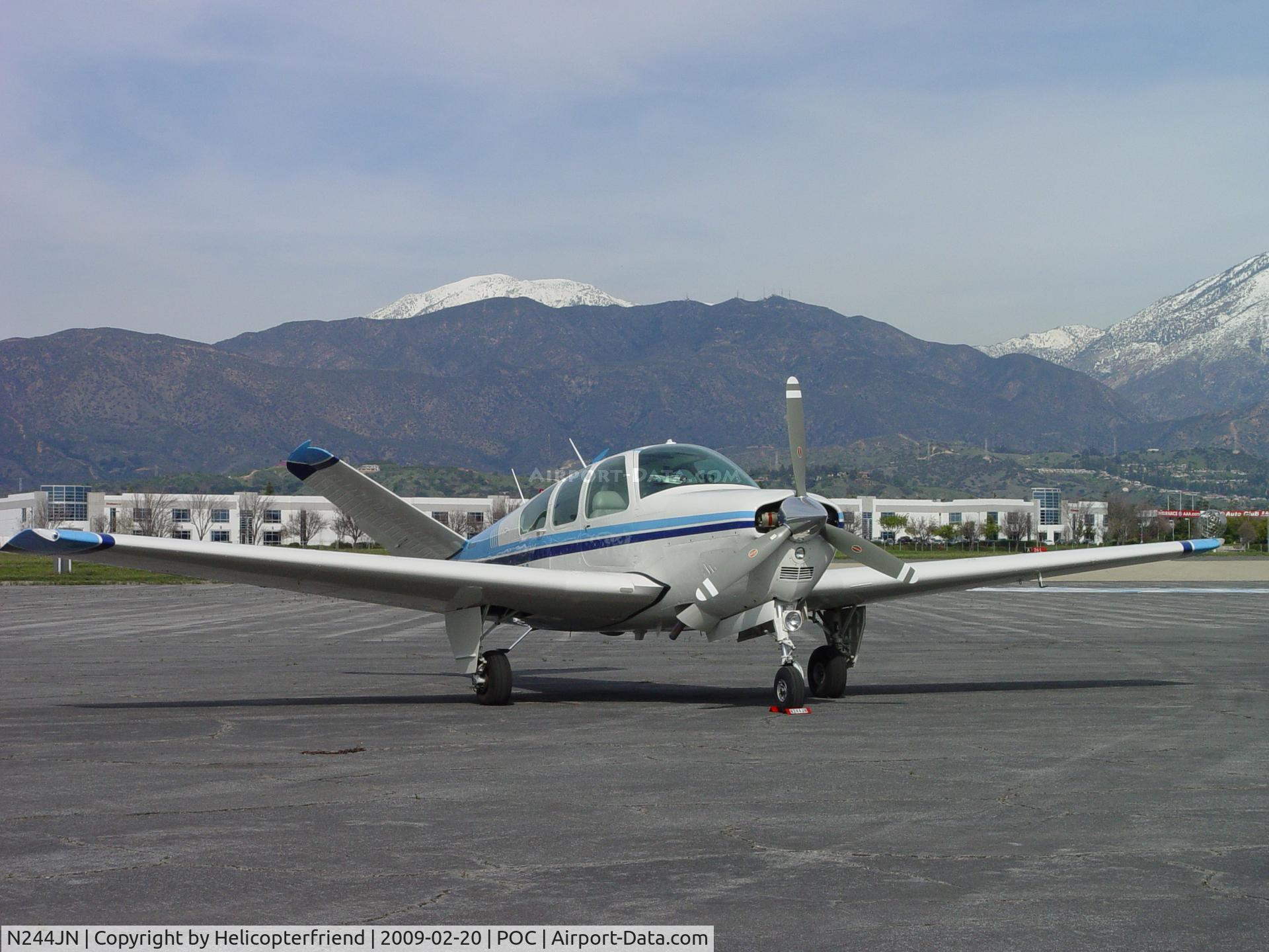 N244JN, 1964 Beech S35 Bonanza C/N D-7698, Parked at Howard Aviation