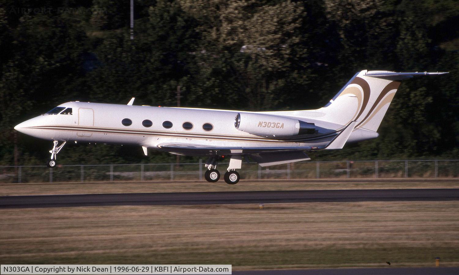N303GA, 1980 Gulfstream American G-1159A Gulfstream III C/N 303, KBFI (W/O Crashed on approach to Aspen-Pitkin County Colorado in bad weather 29th Mar 2001)