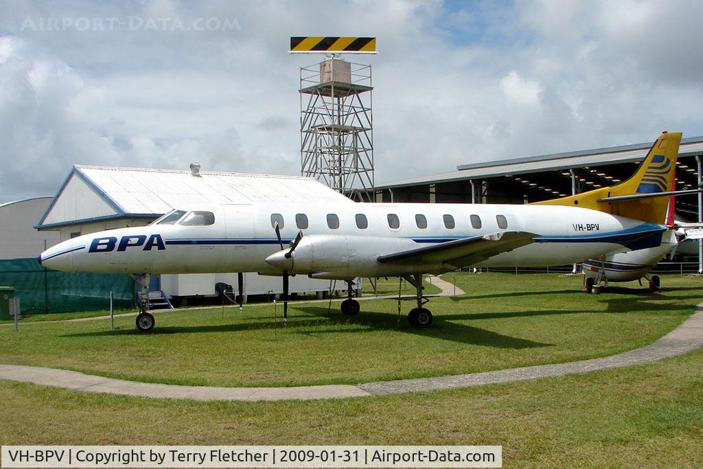 VH-BPV, 1978 Swearingen SA-226-TC C/N TC-270, At the Queensland Air Museum, Calondra, Australia - Preserved in livery of Bush Pilots Airways