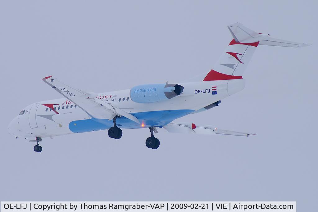 OE-LFJ, 1995 Fokker 70 (F-28-0070) C/N 11532, Austrian Arrows Fokker 70