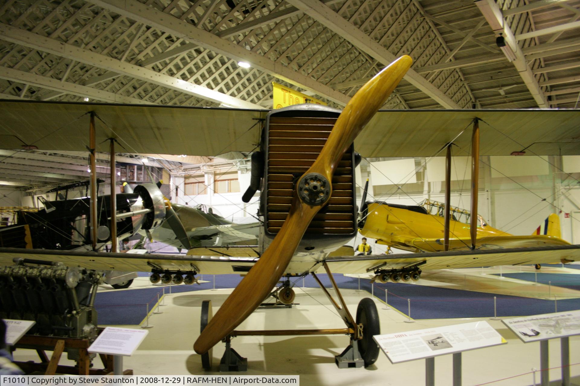 F1010, De Havilland DH-9A C/N WA8459AMA, Taken at the RAF Museum, Hendon. December 2008