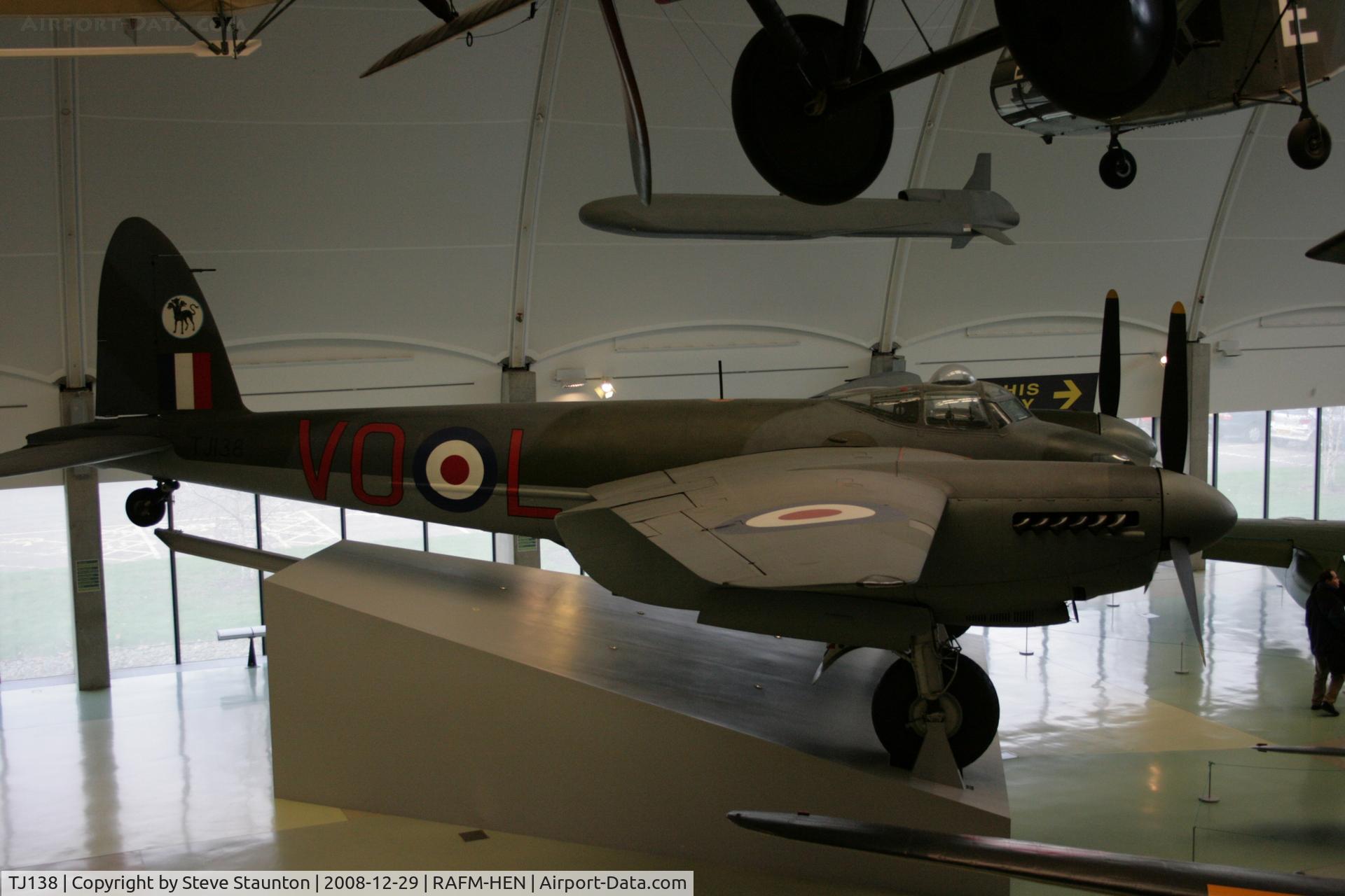 TJ138, De Havilland DH-98 Mosquito TT.35 C/N Not found TJ138, Taken at the RAF Museum, Hendon. December 2008