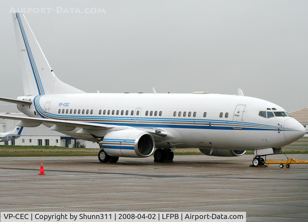VP-CEC, 1999 Boeing 737-7AW BBJ C/N 30031, Parked...