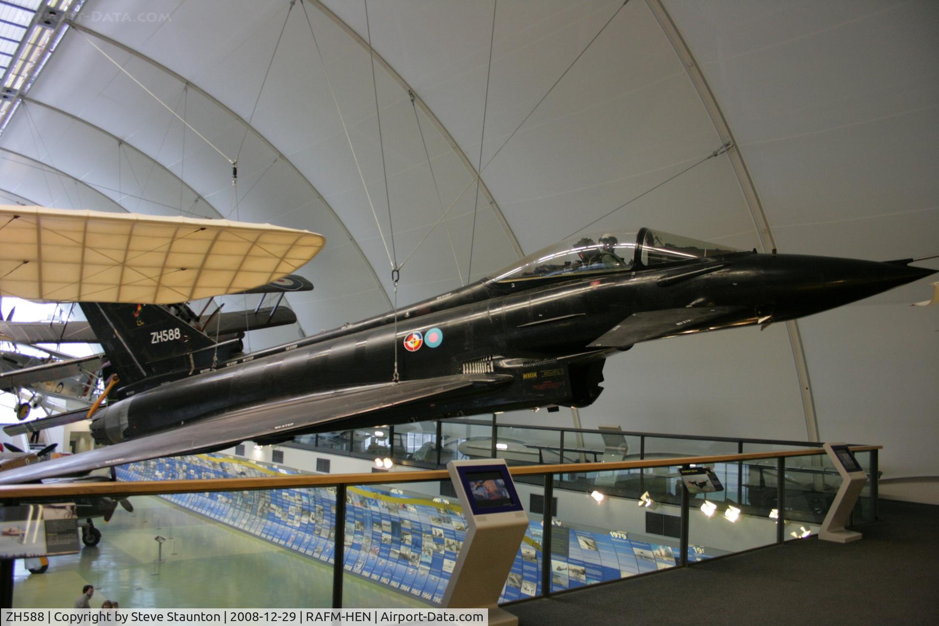 ZH588, 1994 Eurofighter EF-2000 Typhoon DA2 C/N DA2, Taken at the RAF Museum, Hendon. December 2008