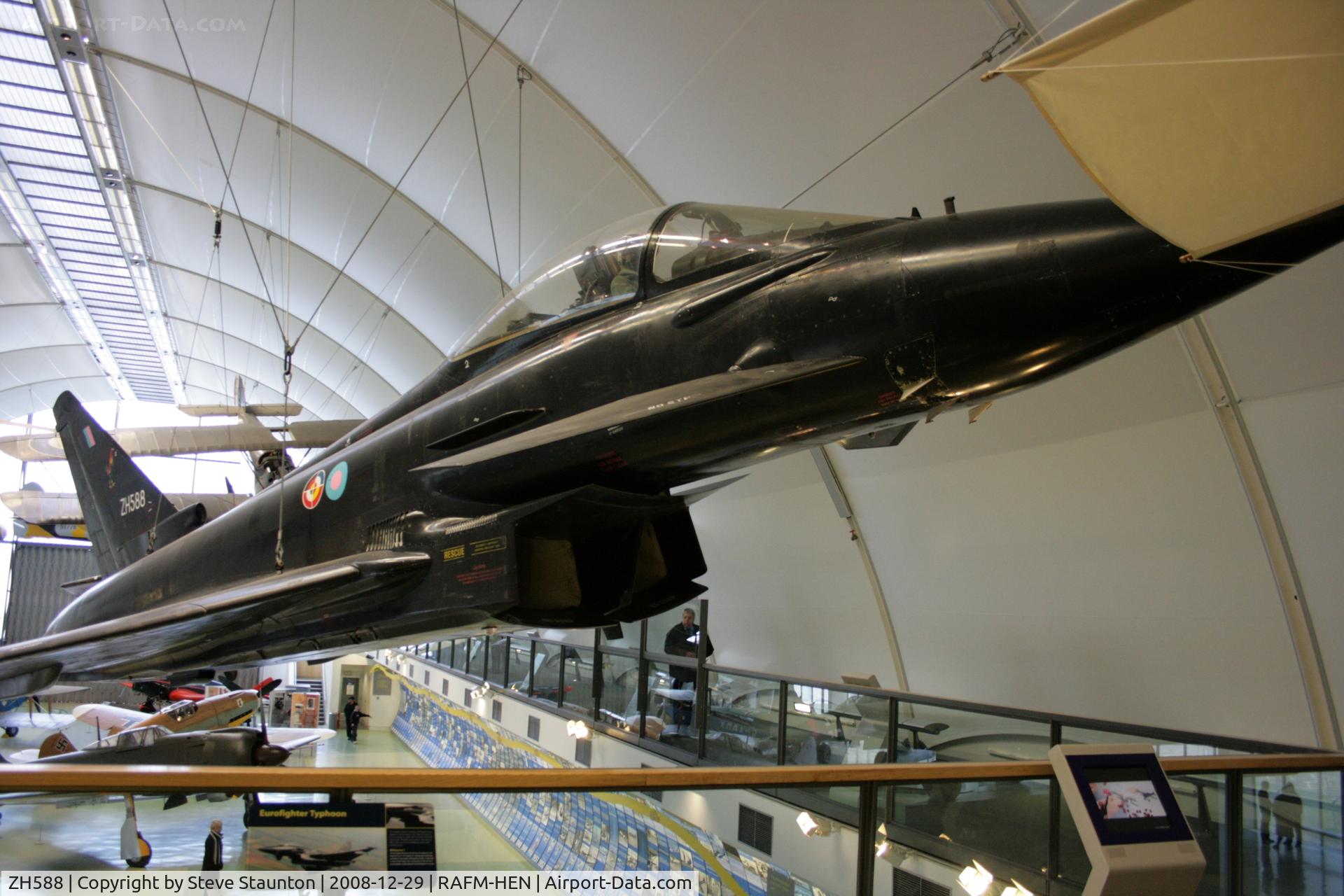 ZH588, 1994 Eurofighter EF-2000 Typhoon DA2 C/N DA2, Taken at the RAF Museum, Hendon. December 2008