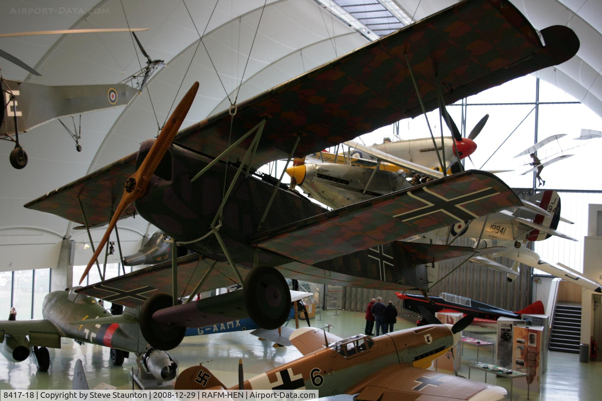 8417-18, Fokker D-VII C/N Not found 8417-18, Taken at the RAF Museum, Hendon. December 2008