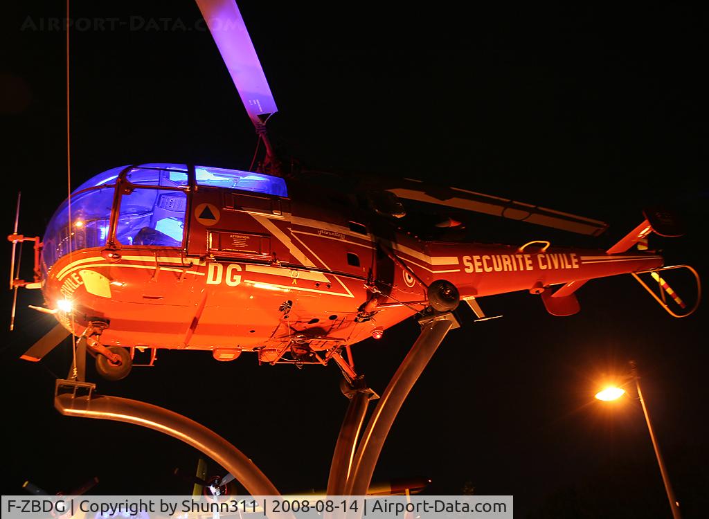 F-ZBDG, Sud SA-316B Alouette III C/N 1749, Pole mounted near the Saint-Victoret Museum