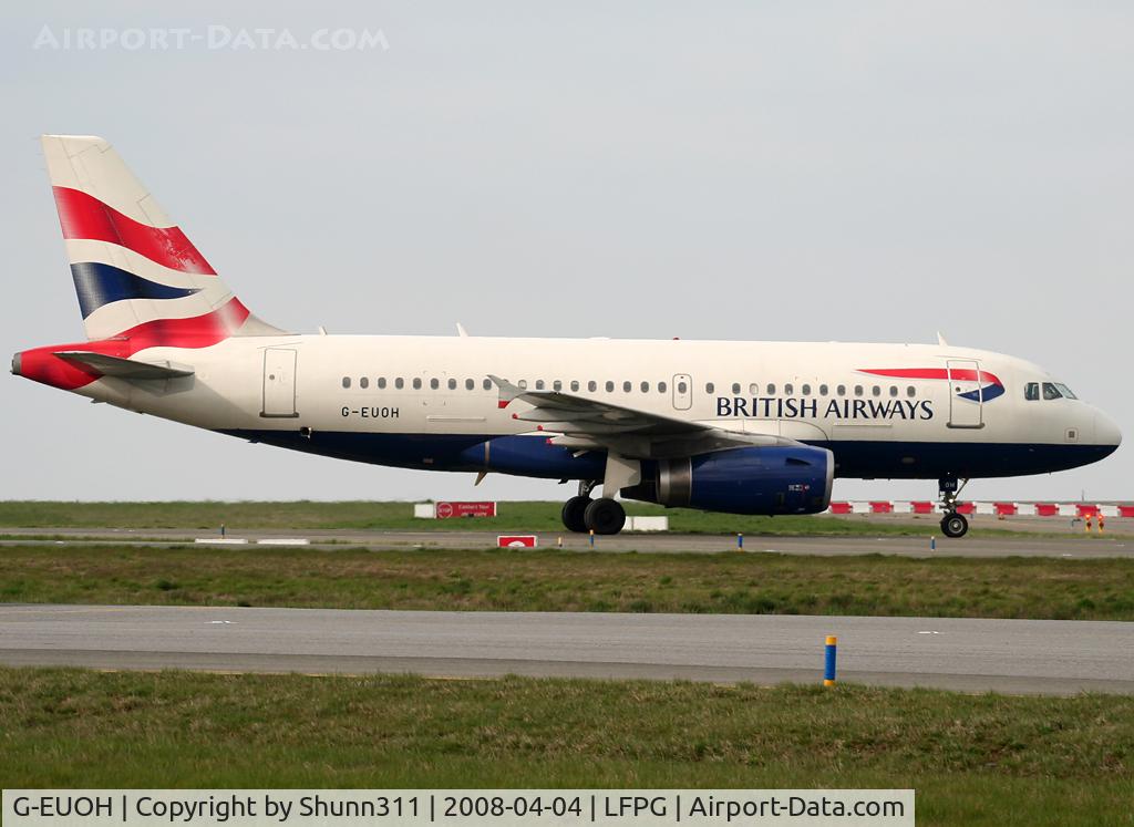 G-EUOH, 2001 Airbus A319-131 C/N 1604, Txiing to his gate...
