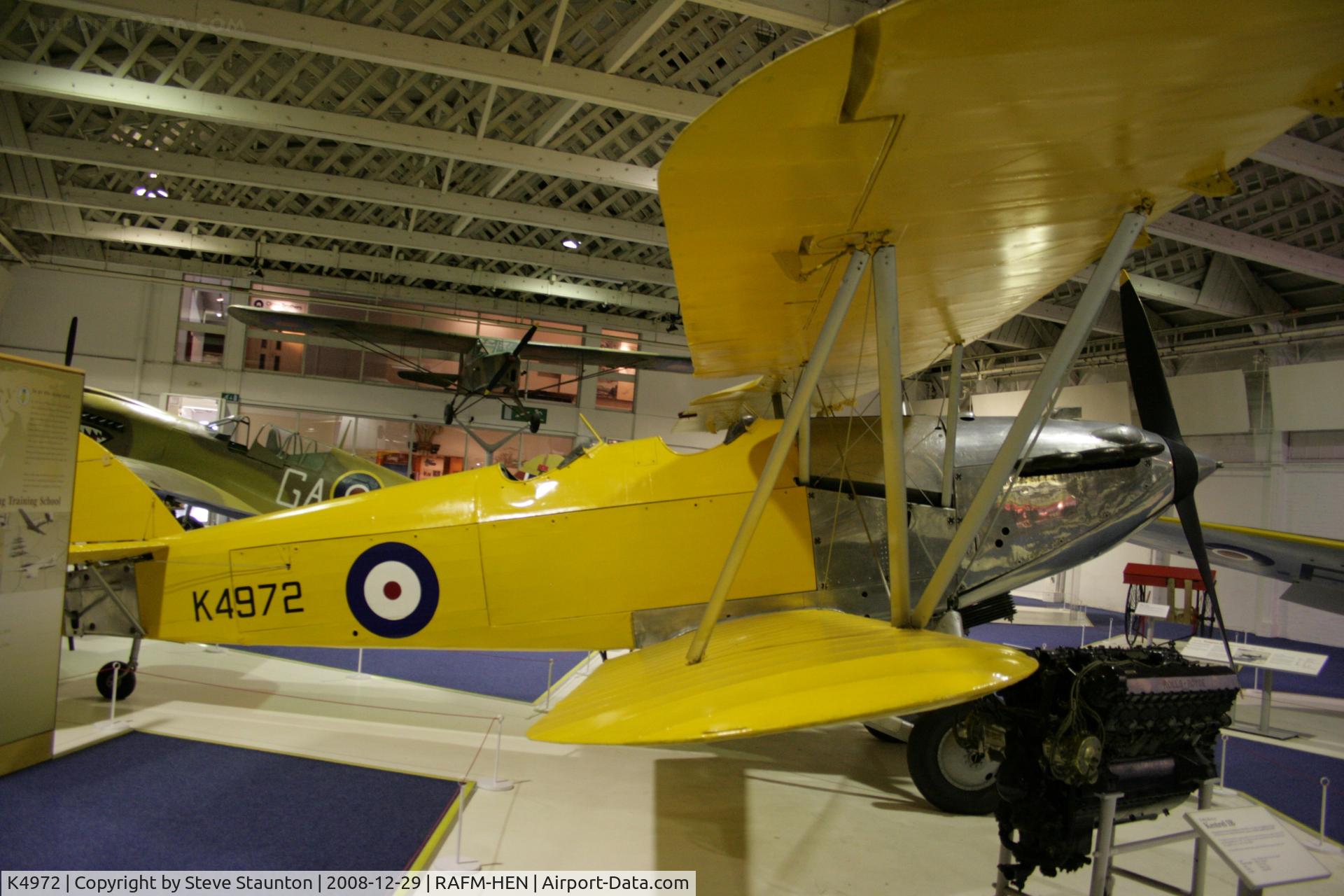 K4972, 1935 Hawker Hart Trainer II C/N 4261, Taken at the RAF Museum, Hendon. December 2008